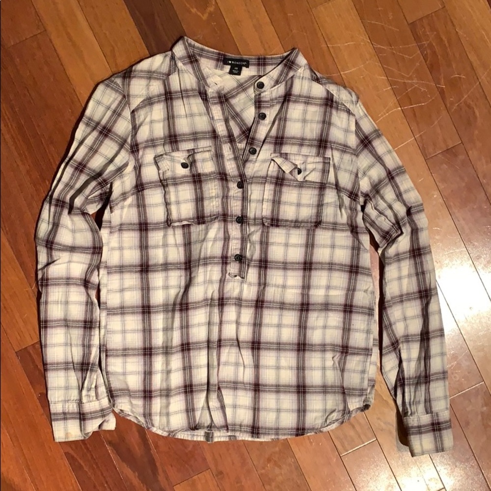 Flannel pullover